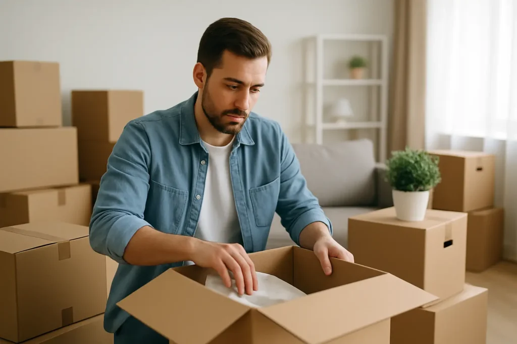 איך לארוז דירה למעבר בלי להישחק בדרך